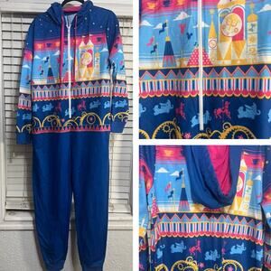 Disney Parks Fantasyland Large Pajamas Bodysuit, Women's Large Onesie Pockets